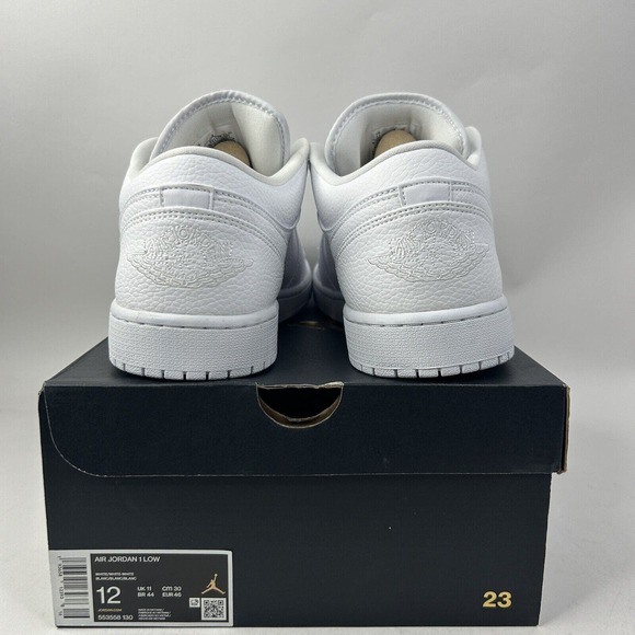 Nike Shoes Air Jordan 1 Retro Low “Triple White” 2024 - Picture 4 of 5